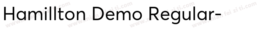 Hamillton Demo Regular字体转换